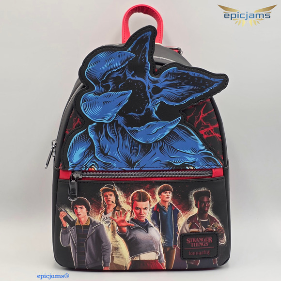 Loungefy Stranger Things Group Demogorgon Mini Backpack New - Picture 1 of 10
